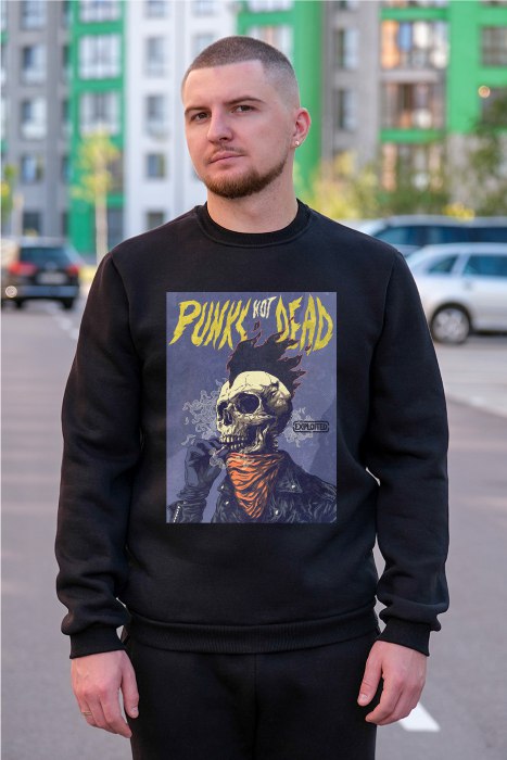 Світшот тринитка футер Punk not Dead S - XL